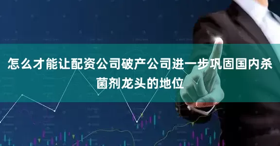 怎么才能让配资公司破产公司进一步巩固国内杀菌剂龙头的地位
